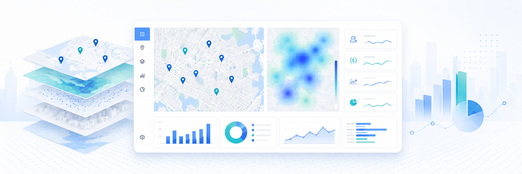 Spatial analysis and business intelligence software
