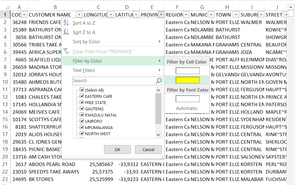 Map to Excel - 3