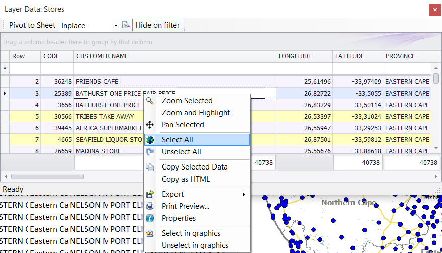 Copy to excel from grid